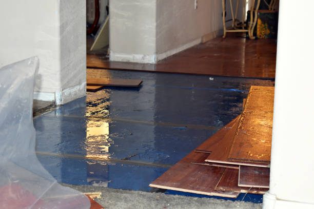 Professional Burst Pipe Cleanup technician working in Baltic, CT